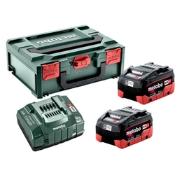 Metabo Basic-Set 2 x LiHD 8,0 Ah ASC Ultra + Metaloc akku- ja laturisarja 18 V | 8 Ah