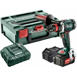 Metabo BS 18 LTX Q akumulatora urbjmašīna ar patronu 18 V | 55 Nm/110 Nm | Oglekļa suka | 2 x 5,2 Ah akumulators + lādētājs | metaBOX