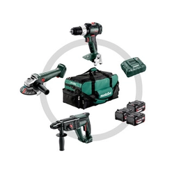 Metabo Combo Set Construction 3.1 mašīnas iepakojums Kartona kastē