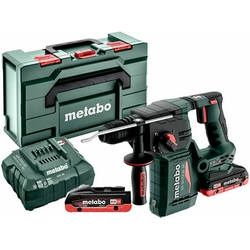 Metabo KH 18 LTX BL 24 akumulatora urbjmašīna 18 V | 2,2 J | Betonā 24 mm | 2,7 kg | Oglekļa brushless | 2 x 4 Ah akumulators + lādētājs | metaBOX