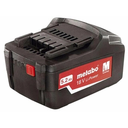 Metabo Li-Power batteri 18 V | 5,2 Ah | Li-Ion