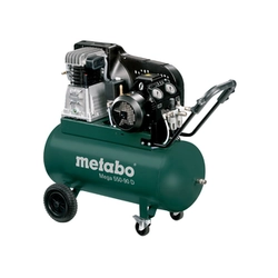 Metabo Mega 550-90 D električni klipni kompresor Ulazni zrak: 395 l/min | 90 l | 11 bar | Podmazan uljem | 230 V