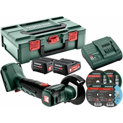 Metabo PowerMaxx CC 12 BL akkus sarokcsiszoló 12 V | 76 mm | 20000 RPM | Szénkefementes | 2 x 2 Ah akku + töltõ | metaBOX-ban