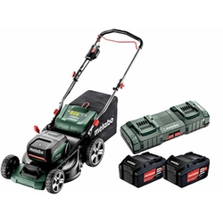 Metabo RM 36-18 LTX BL 46 akumulátorová sekačka 2 x 18 V | 460 mm | 800 m² | Carbon Brushless | 2 x 5,2 Ah baterie + nabíječka