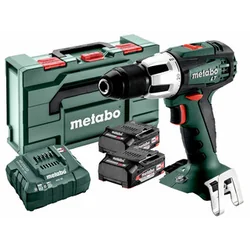 Metabo SB 18 LT Kompakta akumulatora triecienurbjmašīna 18 V | 34 Nm/60 Nm | 1,5 - 13 mm | Oglekļa suka | 2 x 2 Ah akumulators + lādētājs | metaBOX