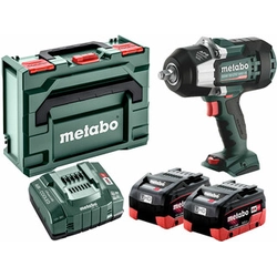 Metabo SSW 18 LTX 1450 BL akumulátorový rázový uťahovák 18 V | 1450 Nm | 1/2 palcov | Carbon Brushless | 2 x 8 Ah batéria + nabíjačka | v metaBOXe