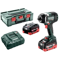 Metabo SSW 18 LTX 800 BL bezvadu trieciena draiveris 18 V | 800 Nm | 1/2 collas | Oglekļa brushless | 2 x 5,5 Ah akumulators + lādētājs | metaBOX