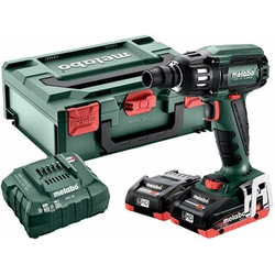 Metabo SSW 18 LTX 400 BL akumulátorový rázový utahovák 18 V | 400 Nm | 1/2 palců | Carbon Brushless | 2 x 4 Ah baterie + nabíječka | v metaBOXu