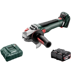 Metabo WB 18 LT BL 11-125 Акумуляторна кутова шліфувальна машина Quick 18 V | 125 мм | 10000 RPM | Карбонова безщітка | 2 x 5,2 Ач акумулятор + зарядний пристрій | В картонній коробці