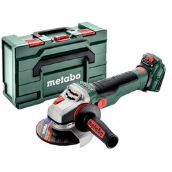 Metabo WB 18 LTX BL 15-125 Greitas akumuliatorinis kampinis šlifuoklis (be akumuliatoriaus ir įkroviklio), metaBOX