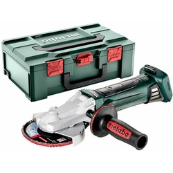 Metabo WF 18 LTX 125 Q akkus laposfejű sarokcsiszoló 18 V | 125 mm | 8000 RPM | Szénkefés | Akku és töltő nélkül | metaBOX-ban