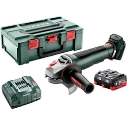 Metabo WPB 18 LT BL 11-125 Акумуляторна кутова шліфувальна машина Quick 18 V | 125 мм | 10000 RPM | Карбонова безщітка | 2 x 5,5 Ач акумулятор + зарядний пристрій | в metaBOX