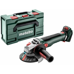 Metabo WVB 18 LT BL 11-125 Ātra akumulatora leņķa slīpmašīna 18 V | 125 mm | 2800 līdz 10000 RPM | Oglekļa brushless | Bez akumulatora un lādētāja | metaBOX