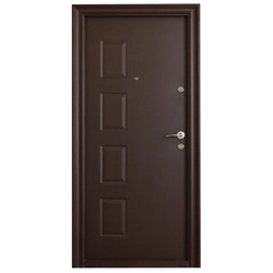 Metalinės lauko durys Tracia Atlas, kairės, tamsiai rudos RAL 8019,205x88 cm
