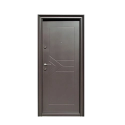 Metalinės lauko durys Tracia Callatis, dešinės, tamsiai rudos RAL 8019,205x88 cm