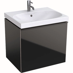 Meuble pour lavabo Geberit Acanto, 60 cm, noir