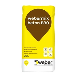 Mezcla de hormigón seco - Hormigón Webermix B30 25kg