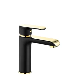 Mezclador de lavabo bajo REA BLOOM Black Gold