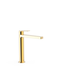 Mezclador de lavabo Tres Project alto 24-K oro 21120301OR