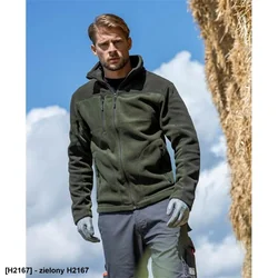 MICHAEL - herenfleece sweatshirt, hoge kwaliteit, duurzame vorm, platte naden 10 kleuren - S-3XL.