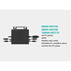 Micro-onduleur complet / câble DC / câble AC / fiche image / WLAN/APP