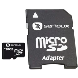 Micro Secure Digital Card Serioux 128GB klase 10 ar SDHC adapteri - SFTF128AC10