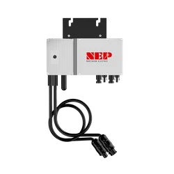 Microinvertor NEP BDM-500 BQ Wifi în lanț cu dispozitiv extern de protecție, acoperiș sau balcon