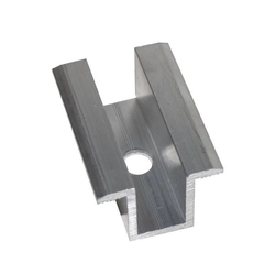 Middle clamp, L: 50mm silver