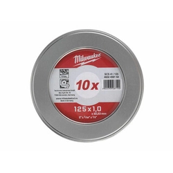 Milwaukee 125x1 Cutting disc in a metal box