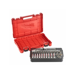 Milwaukee 28 part 1/2 inch metric socket wrench set