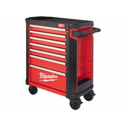 Milwaukee 30 inch/78 cm 7 tērauda instrumentu ratiņi ar atvilktnēm