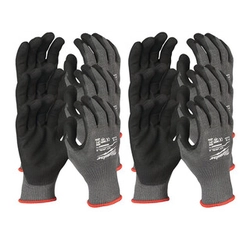 Milwaukee 5/E nivel de corte S/7-es guantes anticorte 12 pc