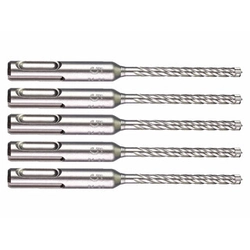 Milwaukee 6 x 100 x 165 mm SDS-Plus four-edged drill bit 5 pc