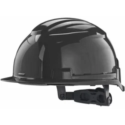 Milwaukee BOLT100 work safety helmet black, non-ventilating