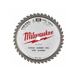 Milwaukee cirkelzaagblad voor staal - inox Aantal tanden: 42 st. | 203 x 15,87 x 1,8 mm