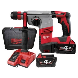 Milwaukee HD18 HX-402C akkus fúró-vésőkalapács 18 V | 2,4 J | Betonban 24 mm | 3 kg | Szénkefés | 2 x 4 Ah akku + töltő | Kofferben