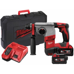 Milwaukee HD18H-402C akumulatora urbjmašīna 18 V | 2,4 J | Betonā 24 mm | 3,5 kg | Oglekļa suka | 2 x 4 Ah akumulators + lādētājs | Čemodānā