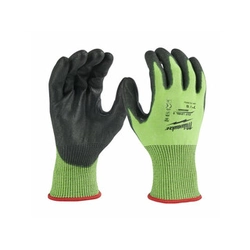 Milwaukee Hi-Vis 5/E niveau de coupure S/7-es gants anti-coupures