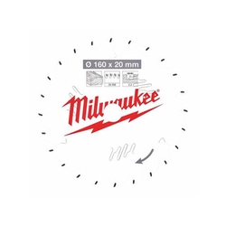 Milwaukee körfűrészlap 160 x 20 mm | fogszám: 24 db | vágásszélesség: 2,2 mm