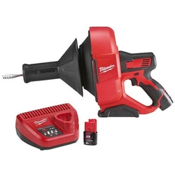 Milwaukee M12 BDC6-202C Akku-Entstopfungsgerät 12 V | 0 - 50 mm | 7,6 m | Kohlebürste | 2 x 2 Ah Akku + Ladegerät | In einem Koffer