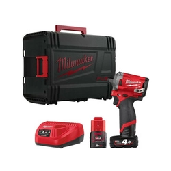 Milwaukee M12 FIWF12-422X akumulatorowa zakrętarka udarowa 12 V | 339 Nm | 1/2 cali | Bezszczotkowy węglowy | 2 Ah + 4 Ah akumulator + ładowarka | W przypadku Heavy Duty