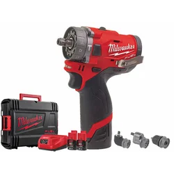 Milwaukee M12 FPDXKIT-202X akumulatora triecienurbjmašīna 12 V | 44 Nm | 0 - 13 mm | Oglekļa brushless | 2 x 2 Ah akumulators + lādētājs | Lieljaudas lietā