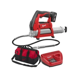 Milwaukee M12 GG-401B akkus zsírzópisztoly 12 V | 400 ml | 562 bar | Szénkefés | 1 x 4 Ah akku + töltő | Kartondobozban