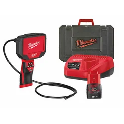 Milwaukee M12360IC12-201C CÂMERA DE INSPEÇÃO 1M IN2 câmera endoscópica 10 mm x 1,2 m | 1 x 2 Ah bateria + carregador | Em uma mala