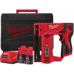 Milwaukee M12BST-202X akumulátorová svorka 12 V | 6 - 14 | Uhlíkový kartáč | 2 x 2 Ah baterie + nabíječka | V případě Heavy Duty