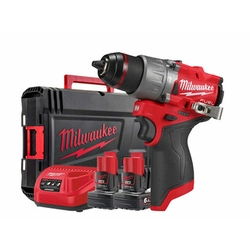 Milwaukee M12FPD2-602X akumulatora triecienurbjmašīna 12 V | 45 Nm | 1,5 - 13 mm | Oglekļa brushless | 2 x 6 Ah akumulators + lādētājs | Lieljaudas lietā