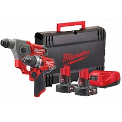 Milwaukee M12FPP2B-402X machine package in Heavy Duty case