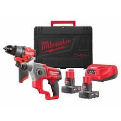 Milwaukee M12FPP2F2-402X machine package in Heavy Duty case