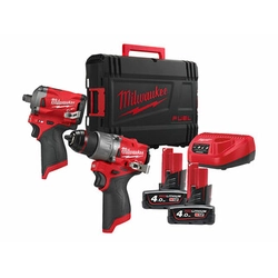 Milwaukee M12FPP2H2-402X mašinų paketas Kofferyje