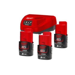 Milwaukee M12NRG-303 батерия и зарядно устройство 12 V | 3 Ах